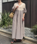 Jena　espace merveilleux(ジェナ　エスパスメルヴェイユ) 【一枚で主役級／夏でも快適】ドッキングプリーツワンピース
