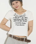 WHO’S WHO gallery(フーズフーギャラリー) メッセージVネックTEE