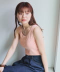 Kastane(カスタネ) 【4色展開/カップ取り外し可】カップ付き加工リブタンク