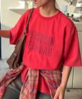 CIAOPANIC TYPY(チャオパニックティピー) 【UNISEX】アシッドウォッシュ加工ロゴTEE