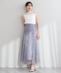 natural couture(ナチュラルクチュール) osono長さ変えれるチュール刺繍レーススカート