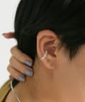 ear PAPILLONNER(イア パピヨネ) 《スターリングシルバー使用》クリスタルイヤーカフ