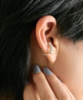 ear PAPILLONNER(イア パピヨネ) 《スターリングシルバー使用》ボールラインイヤーカフ