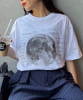 CIAOPANIC TYPY(チャオパニックティピー) 【WEB限定】【新色追加】ムーンクレーター＆アースロゴプリントTee