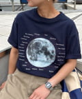 CIAOPANIC TYPY(チャオパニックティピー) 【WEB限定】【新色追加】ムーンクレーター＆アースロゴプリントTee