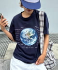 CIAOPANIC TYPY(チャオパニックティピー) 【WEB限定】【新色追加】ムーンクレーター＆アースロゴプリントTee