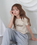 RAY CASSIN(レイカズン) ピグメントシャーリングロゴチビTシャツ
