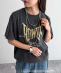 FREDY & GLOSTER(フレディ アンド グロスター) 【GOOD ROCK SPEED】BANDグリッタープリント半袖Tシャツ