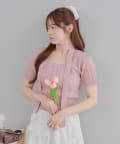 NICE CLAUP / OLIVE des OLIVE OUTLET(ナイスクラップ  / オリーブ デ オリーブ アウトレット) 【RMAF】【韓国ガーリー】チョーカー付ベビーケーブルプルオーバー