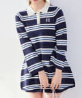 NICE CLAUP / OLIVE des OLIVE OUTLET(ナイスクラップ  / オリーブ デ オリーブ アウトレット) 【one after another】ポロ襟ニットワンピース
