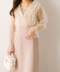 NICE CLAUP / OLIVE des OLIVE OUTLET(ナイスクラップ  / オリーブ デ オリーブ アウトレット) 【OLIVE des OLIVE】チュールボレロ付きワンピース