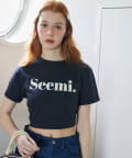 Seemi.by NICE CLAUP(シーミーバイナイスクラップ) 【Seemi.】ロゴTシャツ