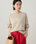 LOUNGEDRESS(ラウンジドレス) 【全骨格華奢見えニット】和紙クルーニット