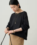 LOUNGEDRESS(ラウンジドレス) 【全骨格華奢見えニット】和紙クルーニット