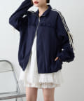 w closet(ダブルクローゼット) 【パルクロ限定カラーあり/２サイズ展開】シアーフリルラインジャケット