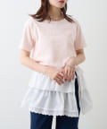w closet(ダブルクローゼット) ビーズ刺繍Ｔ
