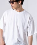 FREDY & GLOSTER(フレディ アンド グロスター) 【GLOSTER】裾ドロスト 機能素材Tシャツ 無地T ショートスリーブ