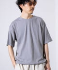 FREDY & GLOSTER(フレディ アンド グロスター) 【GLOSTER】裾ドロスト 機能素材Tシャツ 無地T ショートスリーブ