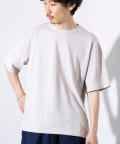 FREDY & GLOSTER(フレディ アンド グロスター) 【GLOSTER】裾ドロスト 機能素材Tシャツ 無地T ショートスリーブ