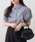 NICE CLAUP / OLIVE des OLIVE OUTLET(ナイスクラップ  / オリーブ デ オリーブ アウトレット) 【RMAF】【ガーリー好きさんにオススメ】リボン刺しゅうブラウス