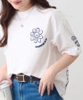 NICE CLAUP / OLIVE des OLIVE OUTLET(ナイスクラップ  / オリーブ デ オリーブ アウトレット) 【RMAF】【人気デザイン】お花シリーズBIGTシャツ
