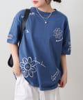 NICE CLAUP / OLIVE des OLIVE OUTLET(ナイスクラップ  / オリーブ デ オリーブ アウトレット) 【RMAF】【人気デザイン】お花シリーズBIGTシャツ