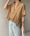 DOUDOU(ドゥドゥ) 【お気に入り総選挙１位！/完売カラー再追加！】リネンドロストフレンチシャツ
