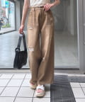 mline(エムライン) [mline]クラッシュダメージデニム
