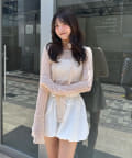mline(エムライン) [mline]ボディスーツ レースチョーカー