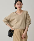 loungedress＊コットンVニット LOUNGEDRESS（ラウンジドレス）の「コットンVニット（ニット