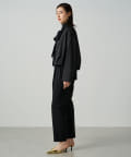 新品　ラウンジドレス　Atelier N°5 サテンコクーンブルゾン Atelier N°5/アトリエヌメロサンク】サテンコクーンブルゾン
