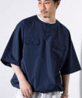 FREDY & GLOSTER(フレディ アンド グロスター) 【TAION】ミリタリー Ripstop ヘンリーネック 半袖Tシャツ