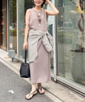 NOLLEY'S(ノーリーズ) ◇【WEB限定】【追加】ウォッシャブルダンボール2WAYワンピース