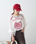w closet(ダブルクローゼット) ナンバリングレースプルオーバー