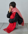 -goocy-(グーシー) フェイクウールバイカラーマフラー
