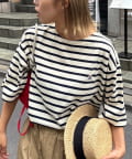 CIAOPANIC TYPY(チャオパニックティピー) 【GEVACO】ボートネック半袖ボーダーTEE