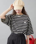 CIAOPANIC TYPY(チャオパニックティピー) 【GEVACO】ボートネック半袖ボーダーTEE