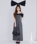 one after another NICE CLAUP(ワンアフターアナザー ナイスクラップ) 【Black collection】リボンロンパース