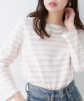 NICE CLAUP / OLIVE des OLIVE OUTLET(ナイスクラップ  / オリーブ デ オリーブ アウトレット) 【natural couture】便利なベーシックボーダーT