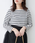 NICE CLAUP / OLIVE des OLIVE OUTLET(ナイスクラップ  / オリーブ デ オリーブ アウトレット) 【natural couture】便利なベーシックボーダーT