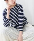 NICE CLAUP / OLIVE des OLIVE OUTLET(ナイスクラップ  / オリーブ デ オリーブ アウトレット) 【natural couture】便利なベーシックボーダーT