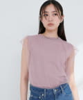 natural couture(ナチュラルクチュール) チュールニットレイヤードTOPS