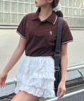 RAY CASSIN(レイカズン) 配色胸刺繍ポロ