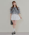 NICE CLAUP / OLIVE des OLIVE OUTLET(ナイスクラップ  / オリーブ デ オリーブ アウトレット) 《華やかに着映える》【RMAF】フリルクロスブラウス