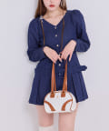 NICE CLAUP / OLIVE des OLIVE OUTLET(ナイスクラップ  / オリーブ デ オリーブ アウトレット) 【one after another】【サイズ展開】 ローウエストミニワンピース