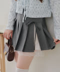 NICE CLAUP / OLIVE des OLIVE OUTLET(ナイスクラップ  / オリーブ デ オリーブ アウトレット) 【RMAF】裾レースミニプリーツスカート