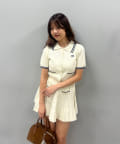 NICE CLAUP / OLIVE des OLIVE OUTLET(ナイスクラップ  / オリーブ デ オリーブ アウトレット) 【RMAF】ニットポロセットアップ