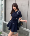 NICE CLAUP / OLIVE des OLIVE OUTLET(ナイスクラップ  / オリーブ デ オリーブ アウトレット) 【RMAF】ニットポロセットアップ