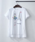 Remind me and forever(リマインドミーアンドフォーエバー) 【NAO】イラスト刺繍Tシャツ