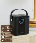 salut!(サリュ) WEB限定スピーカー内蔵LED小型ホームプロジェクター／おうち映画館